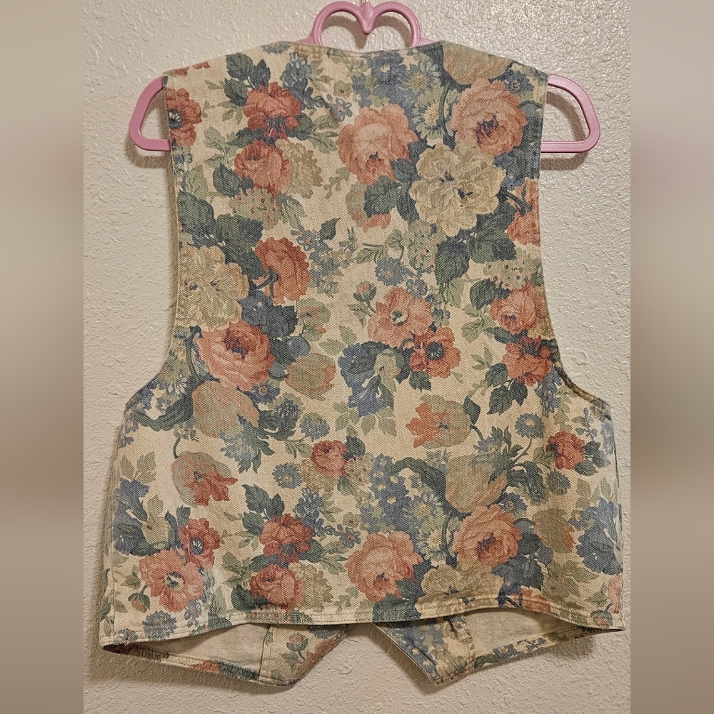 VIVALDI Vintage Floral Women's Vest - Picture 3 of 5